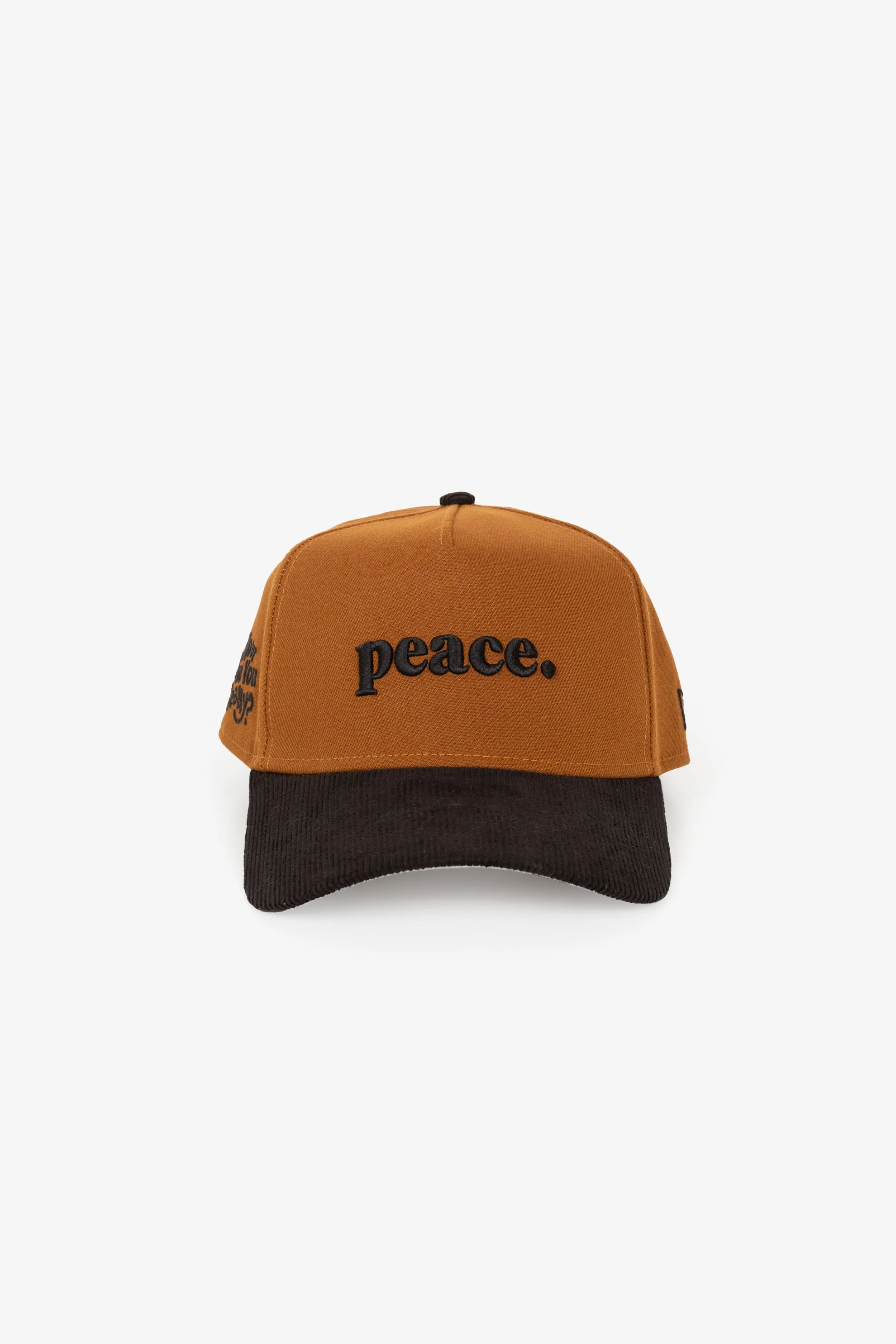 Peace How Are You Really 9FORTY Adjustable Cap - Peanut/ Black sold by Peace-Collective