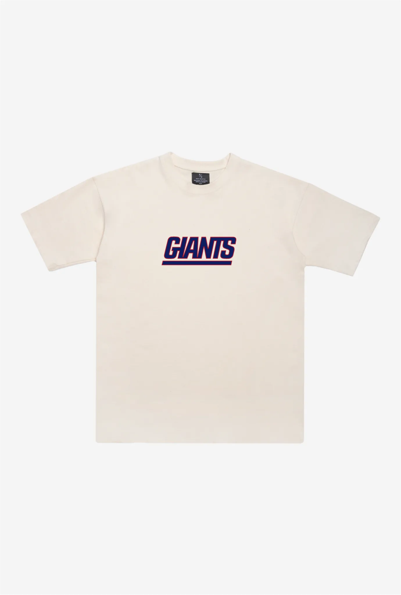 New York Giants Heavyweight T-Shirt - Natural sold by Peace-Collective