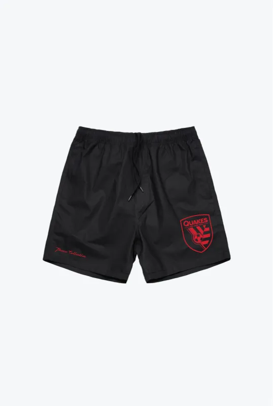 San Jose Earthquakes Essentials Board Shorts - Black sold by Peace-Collective