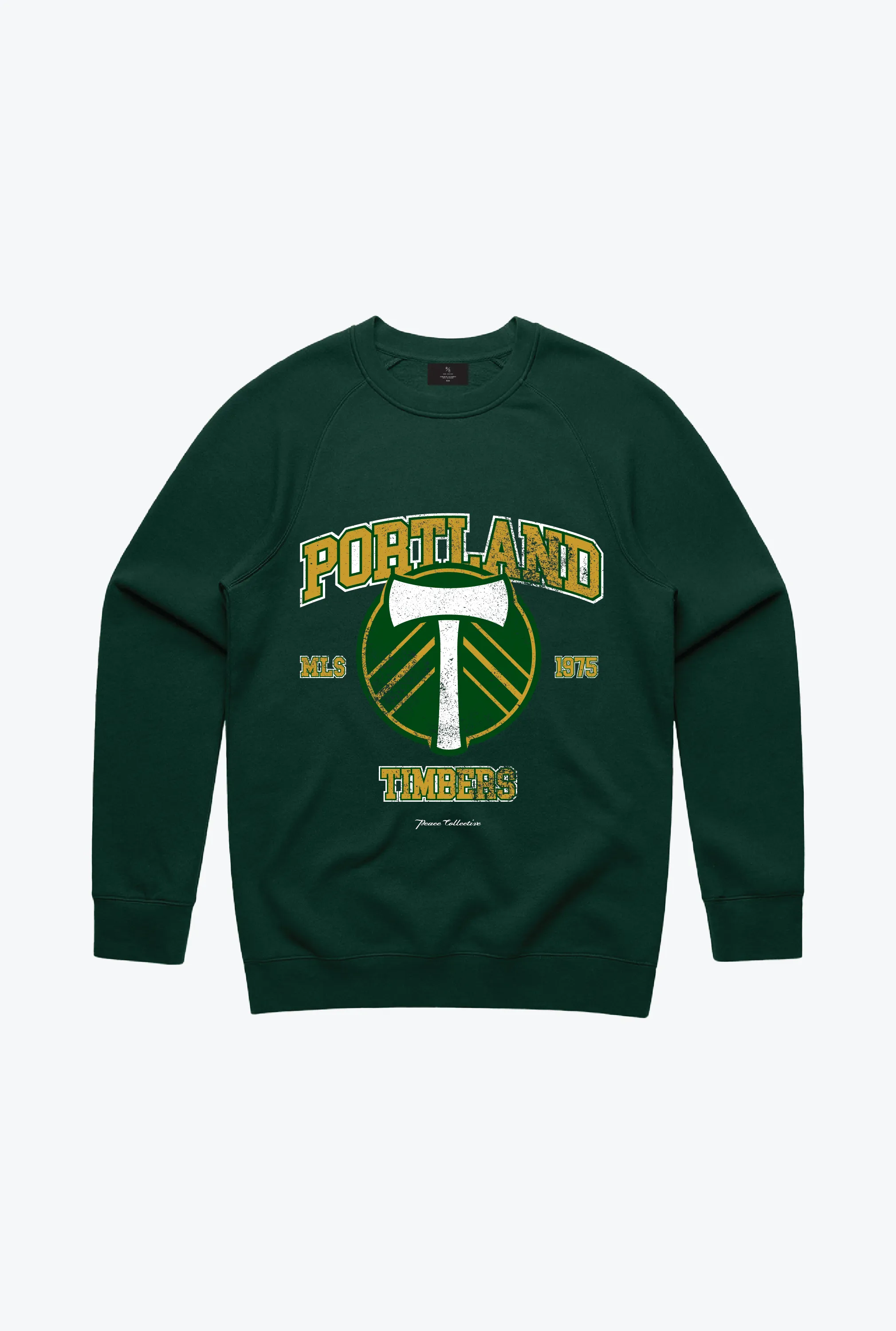 Portland Timbers Vintage Washed Crewneck - Forest Green sold by Peace-Collective