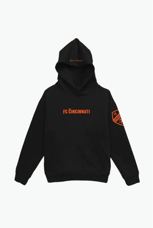 FC Cincinnati Essentials Heavyweight Hoodie - Black sold by Peace-Collective