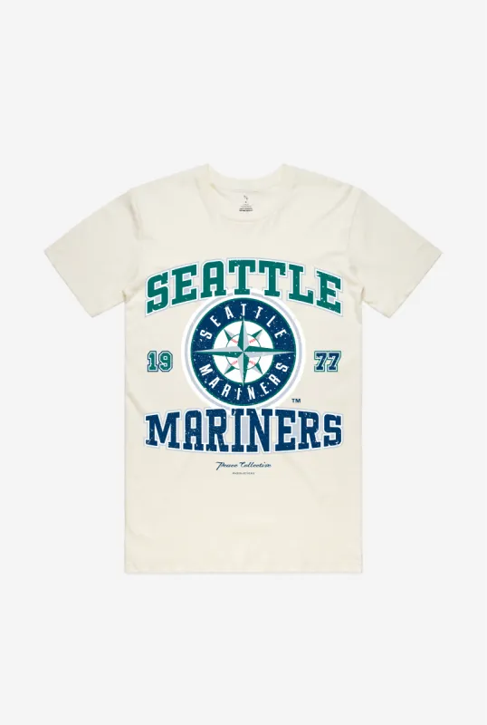 Seattle Mariners Vintage Washed T-Shirt - Ivory sold by Peace-Collective