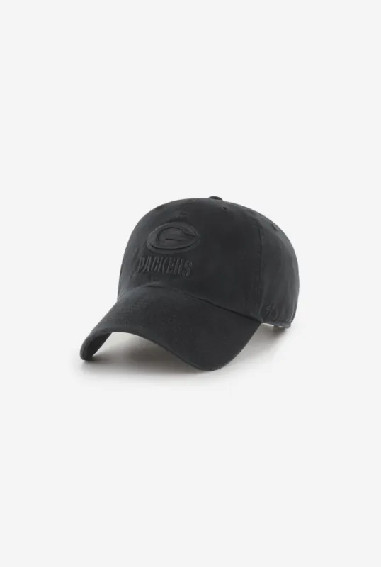 Green Bay Packers Clean Up Cap - Black/ Black sold by Peace-Collective