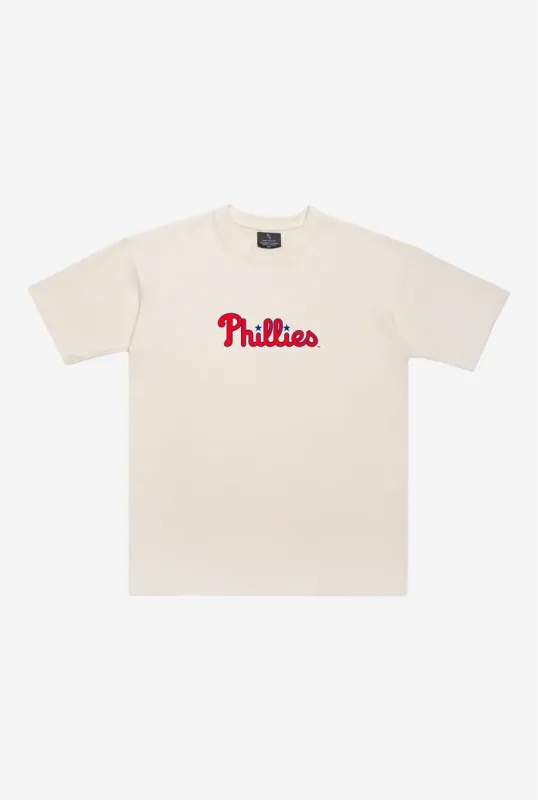 Philadelphia Phillies Heavyweight T-Shirt - Natural sold by Peace-Collective