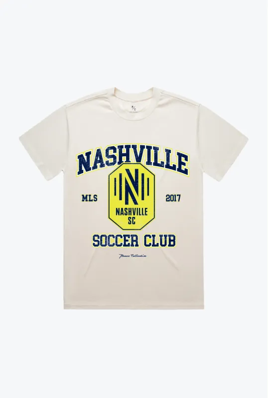 Nashville SC Vintage Washed T-Shirt - Ivory sold by Peace-Collective