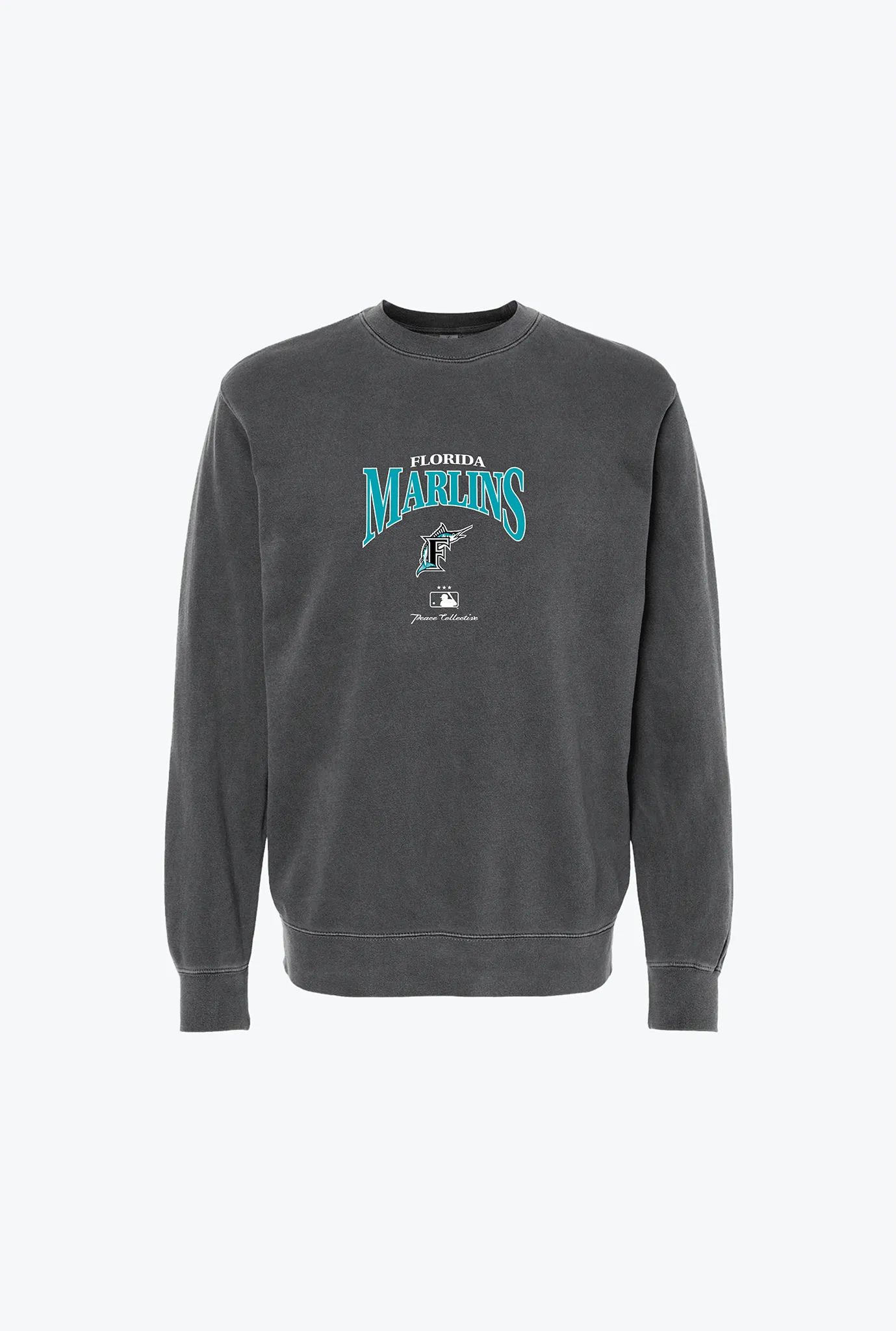 Miami Marlins Vintage Embroidered Crewneck - Black sold by Peace-Collective