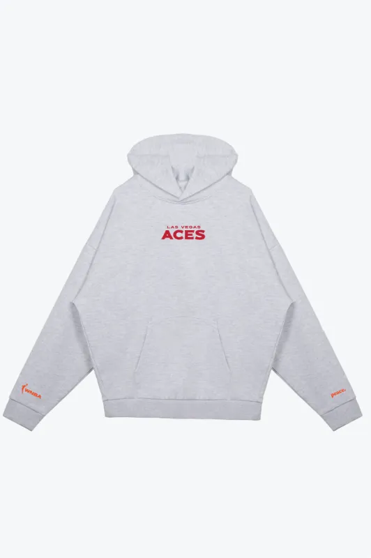Las Vegas Aces Essentials Heavyweight Hoodie - Ash made by Peace-Collective