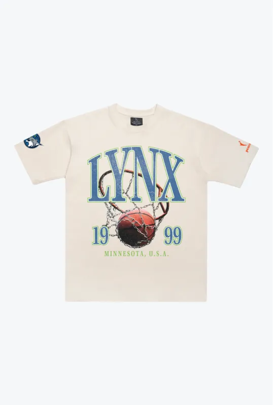 Minnesota Lynx Vintage Heavyweight T-Shirt - Ivory sold by Peace-Collective