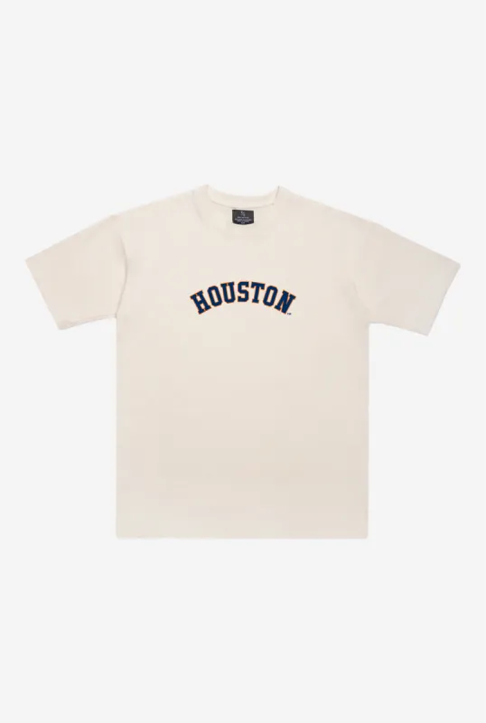Houston Astros Heavyweight T-Shirt - Natural sold by Peace-Collective