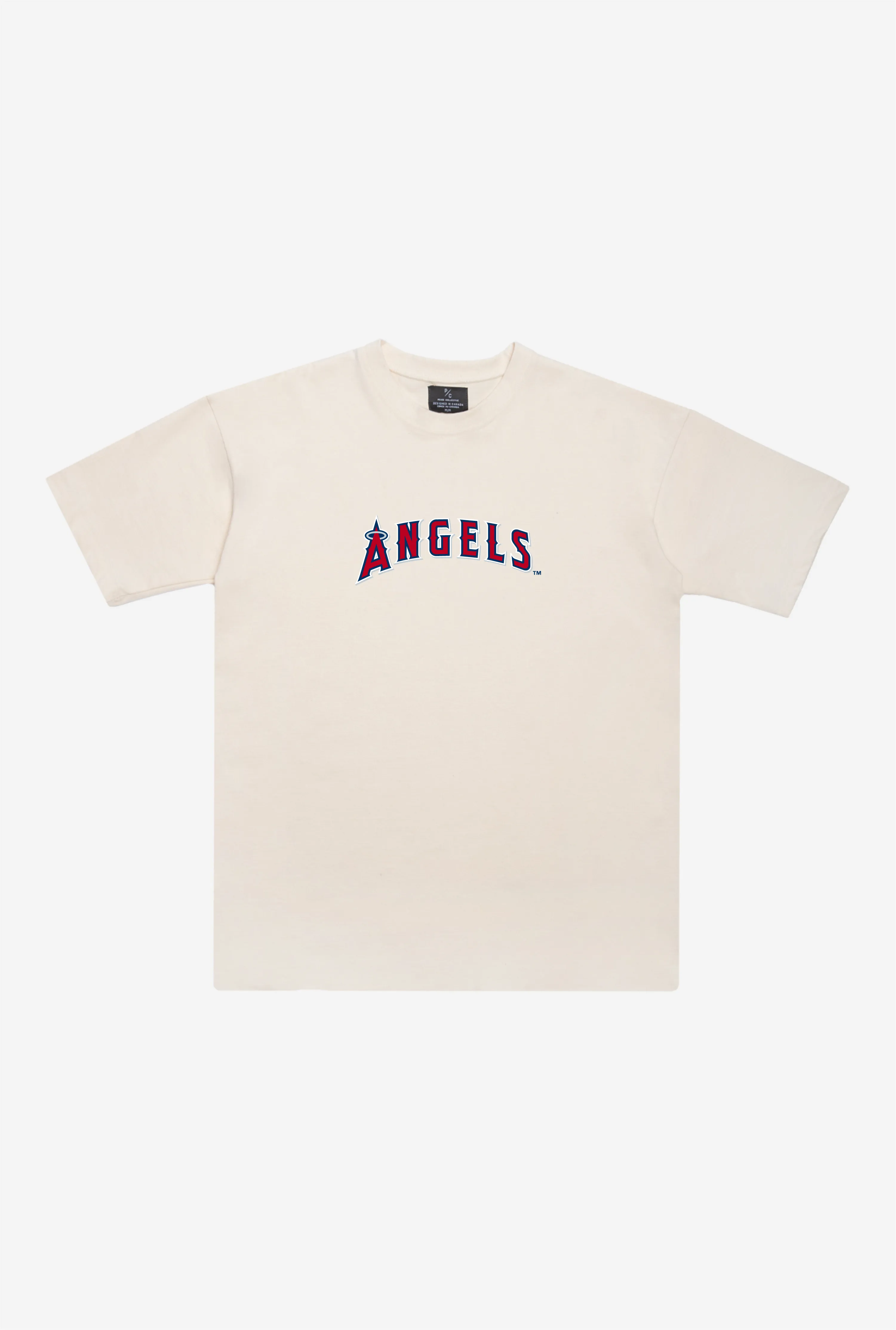 Los Angeles Angels Heavyweight T-Shirt - Natural sold by Peace-Collective