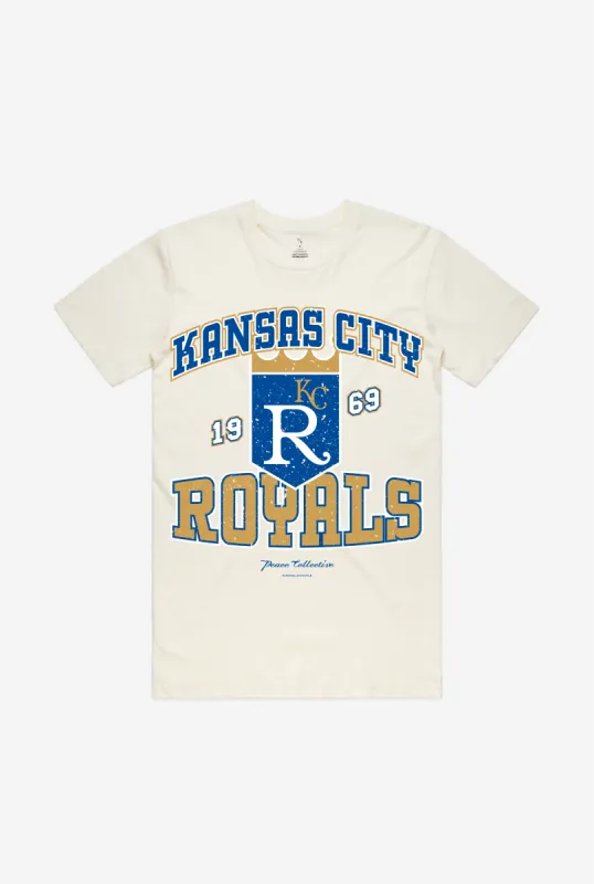 Kansas City Royals Vintage Washed T-Shirt - Ivory sold by Peace-Collective