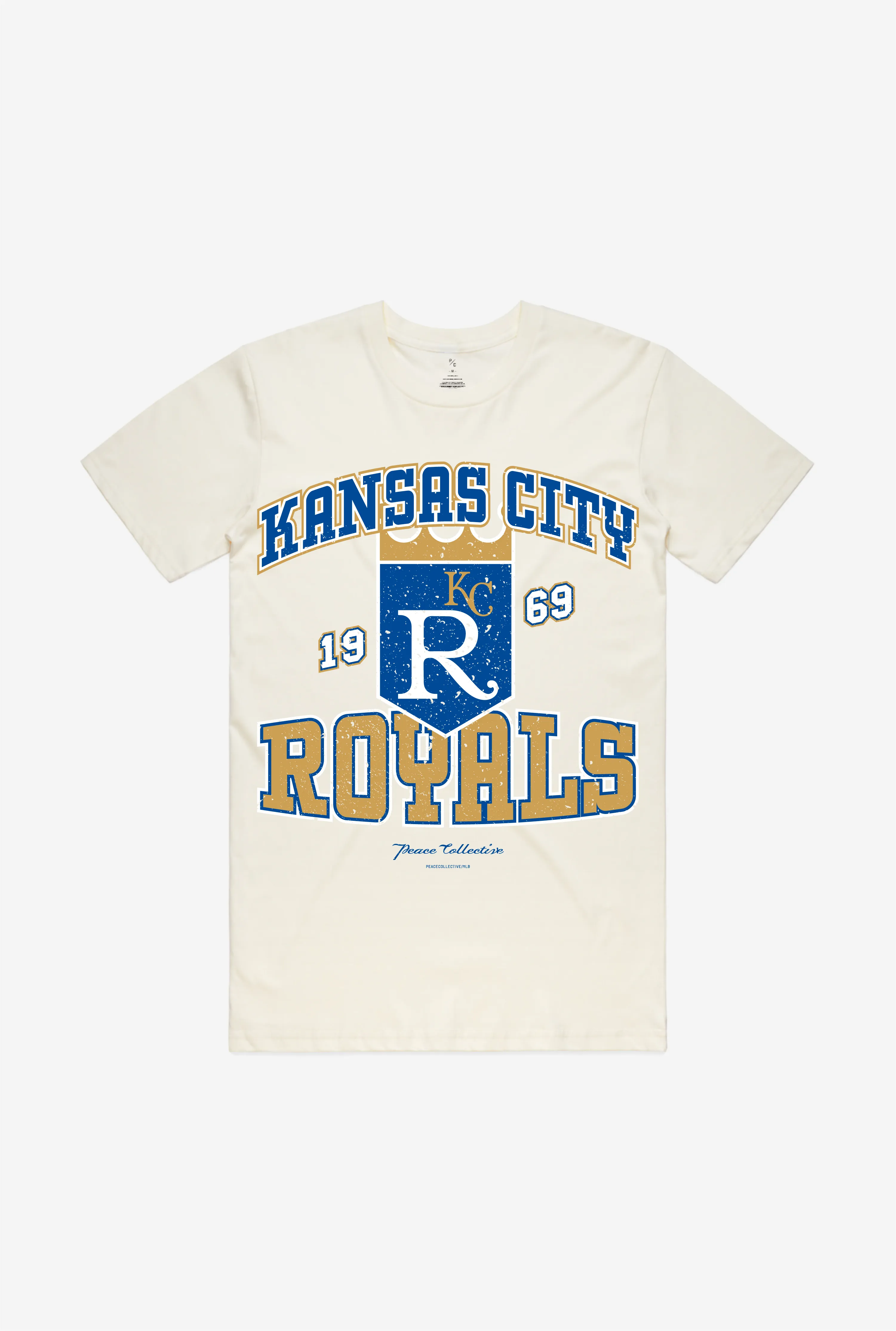 Kansas City Royals Vintage Washed T-Shirt - Ivory sold by Peace-Collective