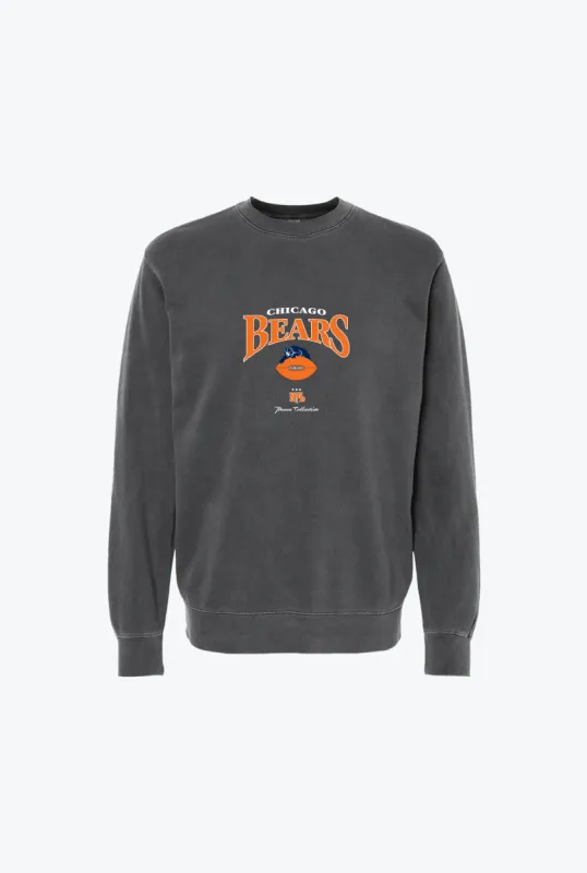 Chicago Bears Vintage Embroidered Crewneck - Black sold by Peace-Collective