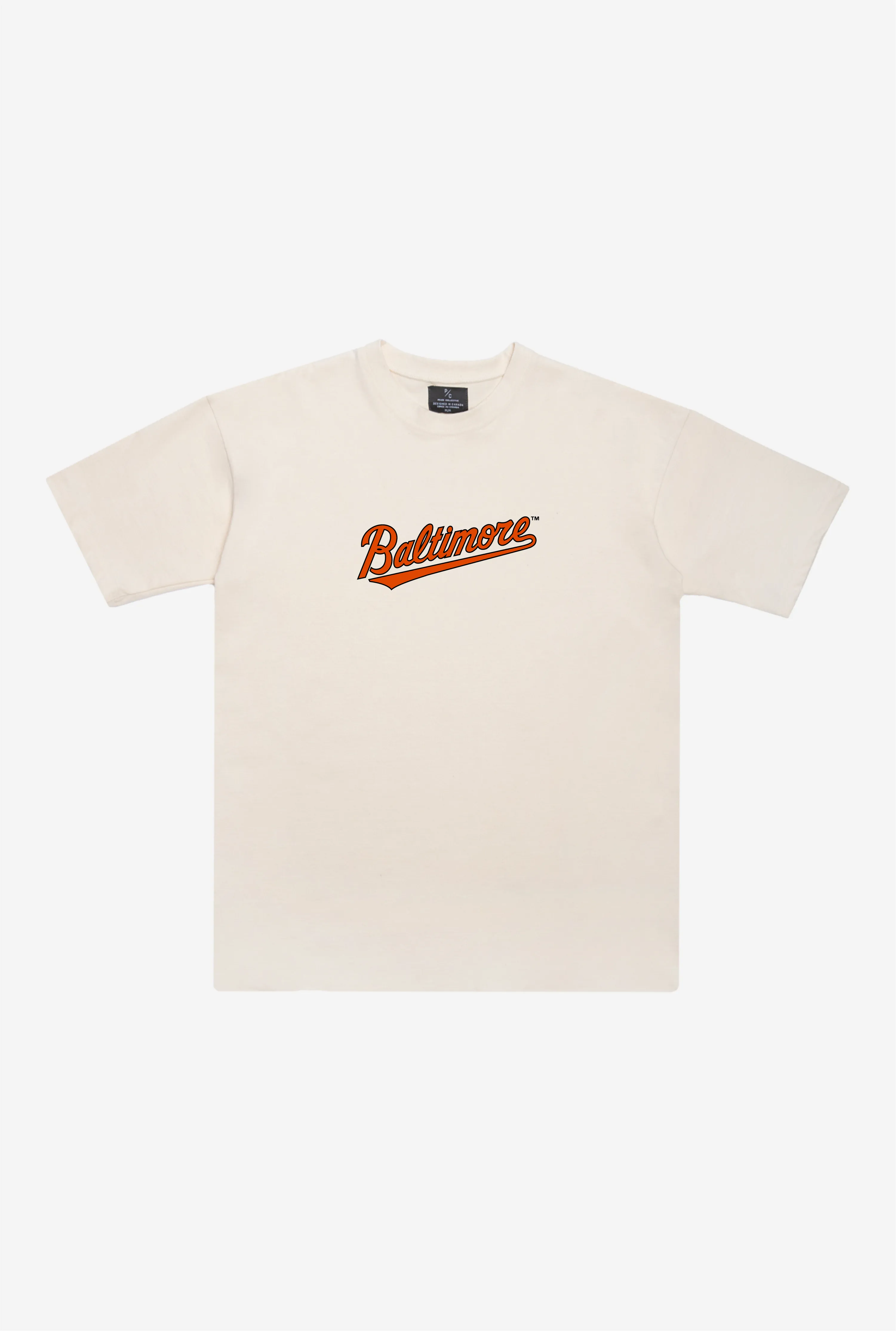 Baltimore Orioles Heavyweight T-Shirt - Natural sold by Peace-Collective