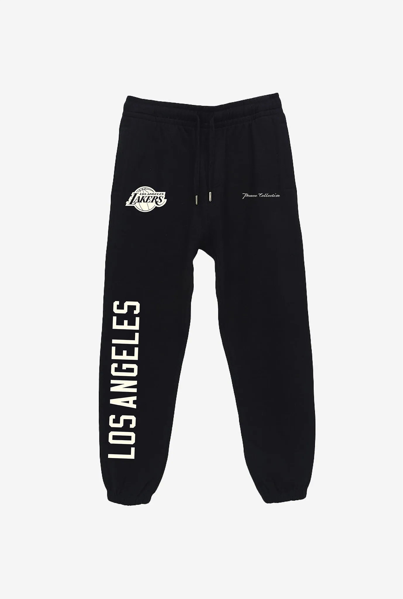 Los Angeles Lakers Heavyweight Jogger - Black sold by Peace-Collective