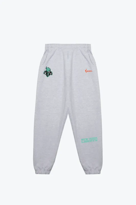 New York Liberty Essentials Heavyweight Jogger - Ash sold by Peace-Collective