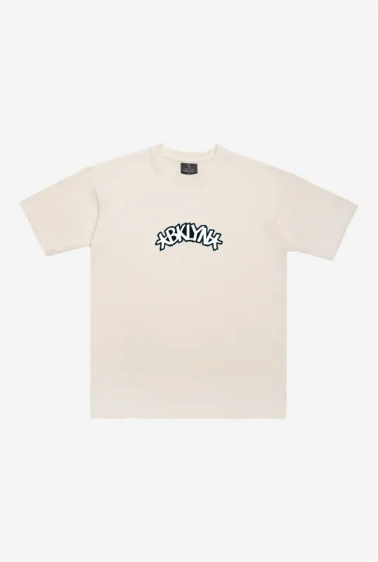 Brooklyn Nets Heavyweight T-Shirt - Natural sold by Peace-Collective