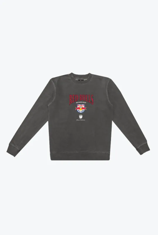 New York Red Bulls Pigment Dye Crewneck - Black sold by Peace-Collective
