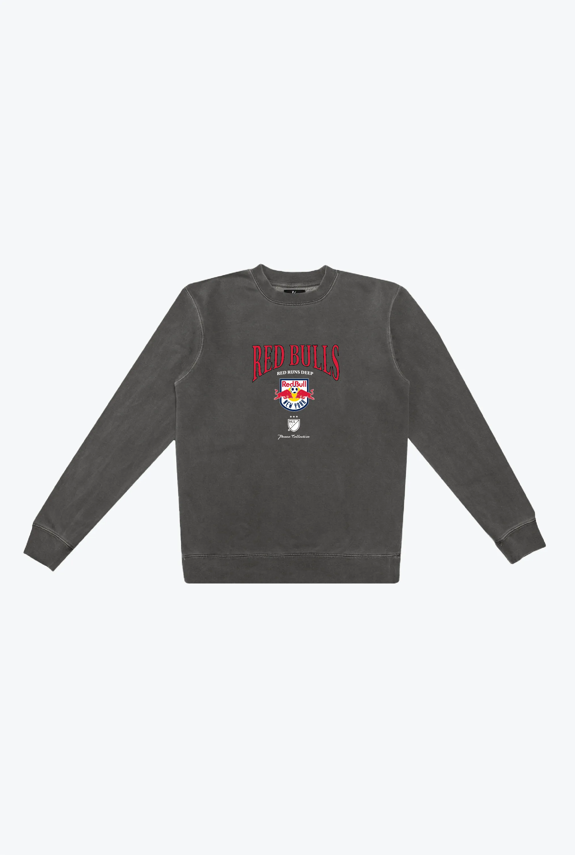 New York Red Bulls Pigment Dye Crewneck - Black sold by Peace-Collective