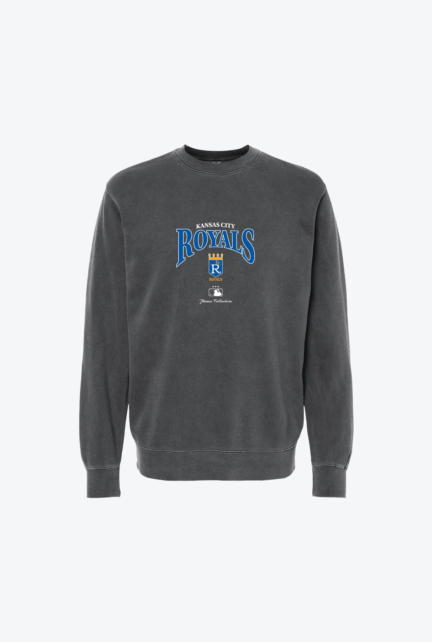 Kansas City Royals Vintage Embroidered Crewneck - Black sold by Peace-Collective