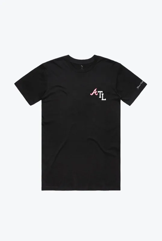 Atlanta Braves Essentials T-Shirt - Black sold by Peace-Collective