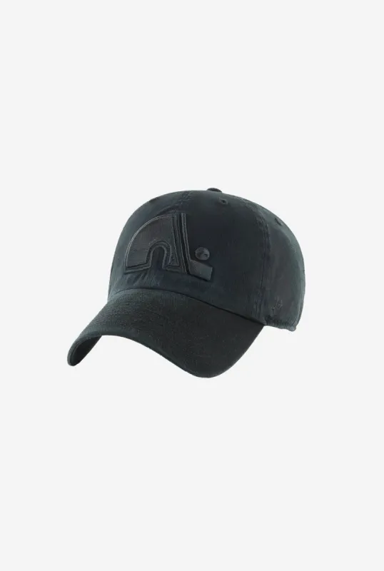 Quebec Nordiques Clean Up Cap - Black/Black sold by Peace-Collective