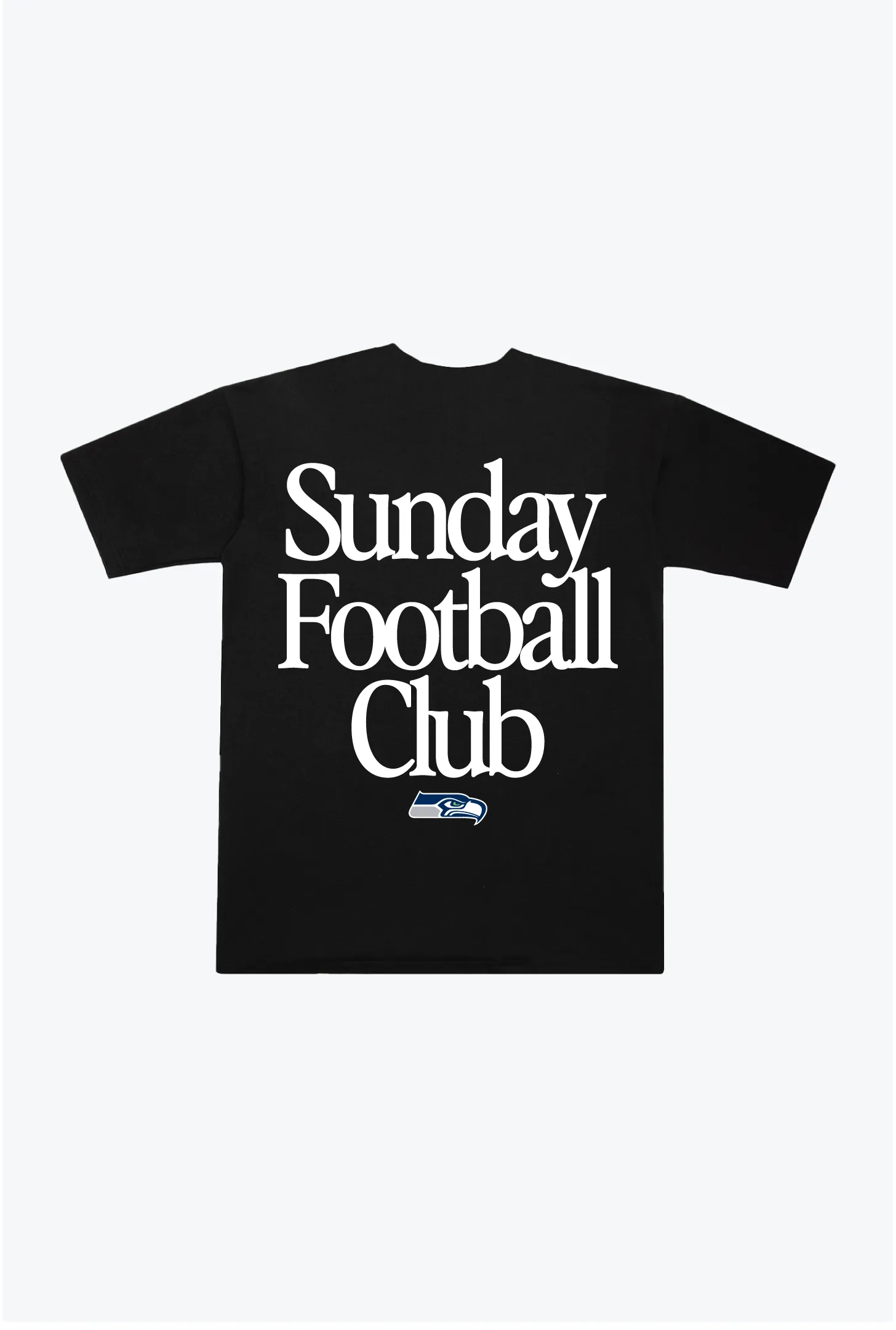 Seattle Seahawks Sunday Football Club Heavyweight T-Shirt - Black sold by Peace-Collective