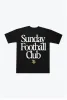 Minnesota Vikings Sunday Football Club Heavyweight T-Shirt - Black sold by Peace-Collective