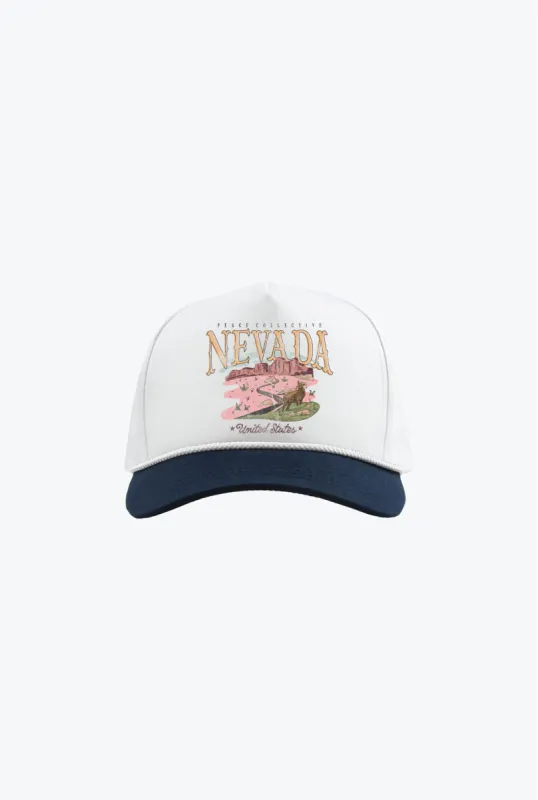 Nevada Vintage Golfer - White/Navy sold by Peace-Collective