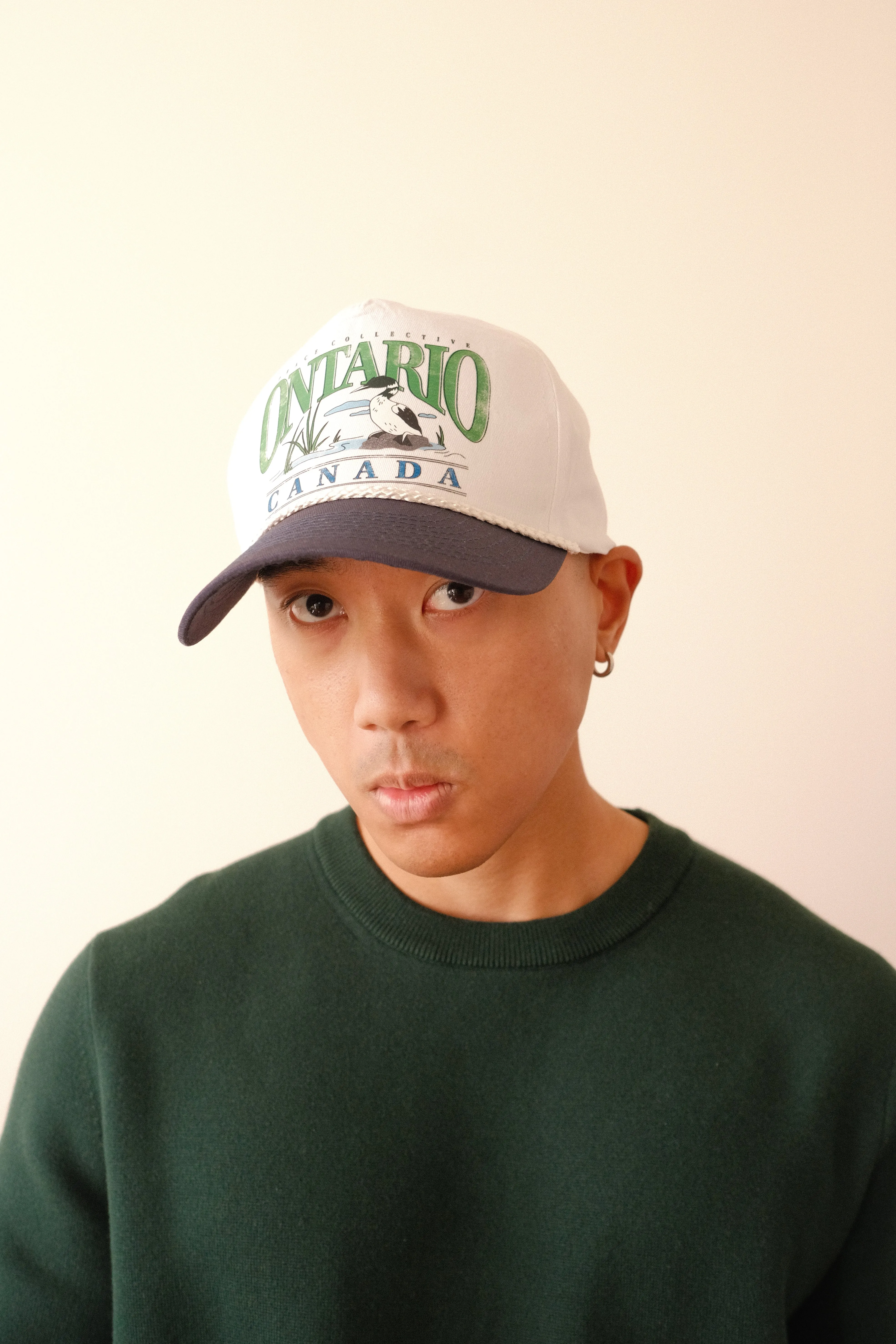 Ontario Loon Vintage Golfer - White/Navy sold by Peace-Collective product image thumbnail 3