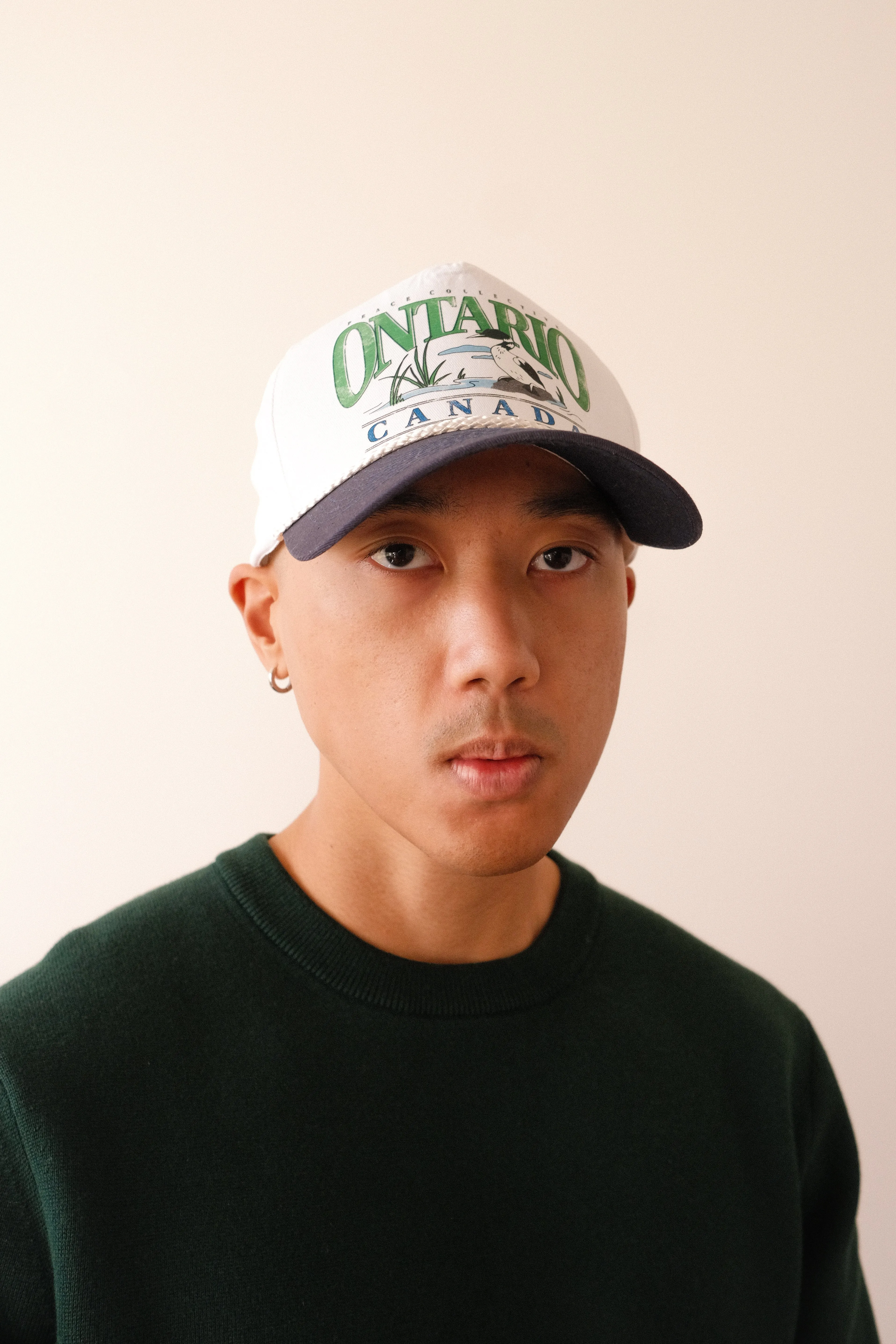 Ontario Loon Vintage Golfer - White/Navy sold by Peace-Collective product image thumbnail 4