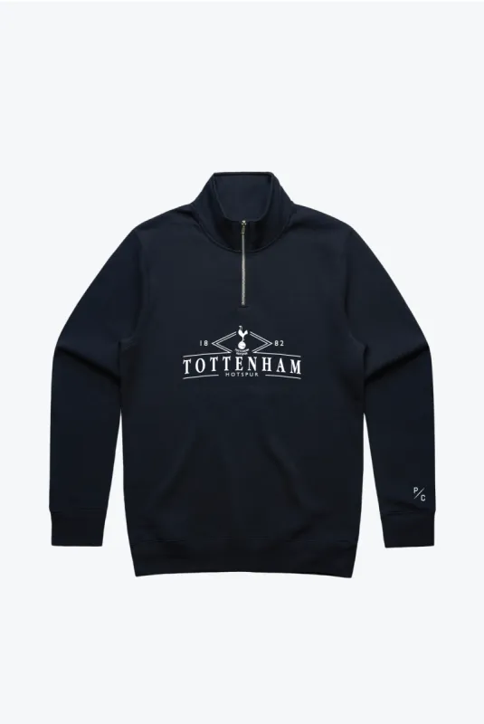 Tottenham Hotspur FC Quarter Zip - Navy sold by Peace-Collective