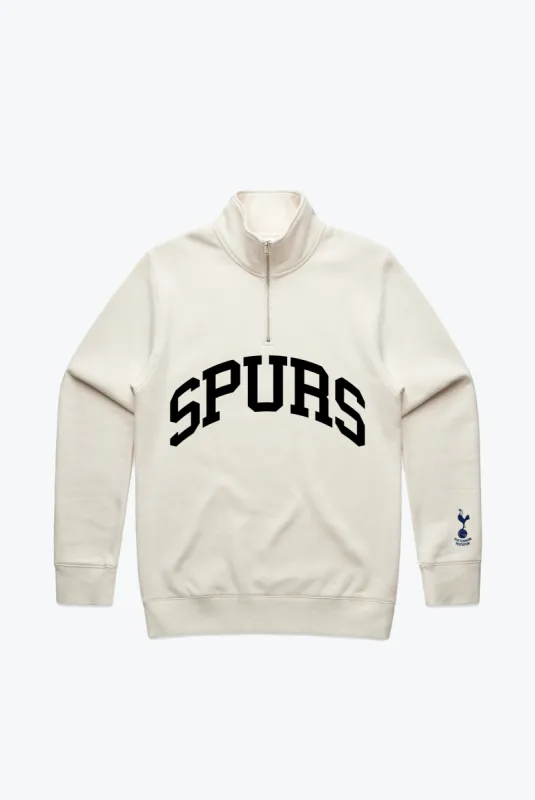 Tottenham Hotspur FC Quarter Zip - Ivory sold by Peace-Collective