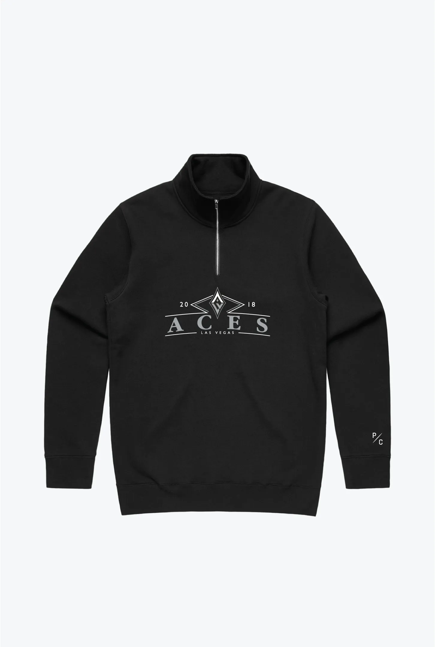 Las Vegas Aces Quarter Zip - Black sold by Peace-Collective