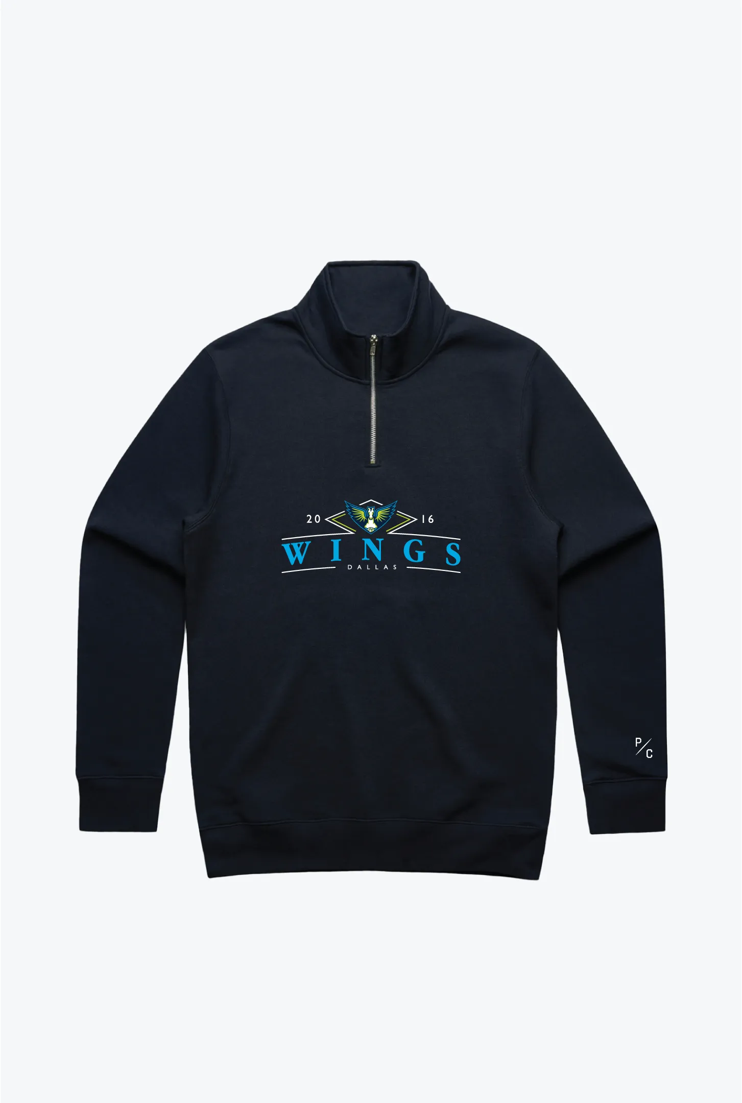 Dallas Wings Quarter Zip - Navy sold by Peace-Collective