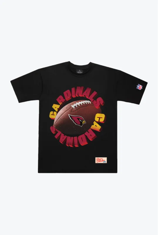 Arizona Cardinals Spiral Heavyweight T-Shirt - Black sold by Peace-Collective
