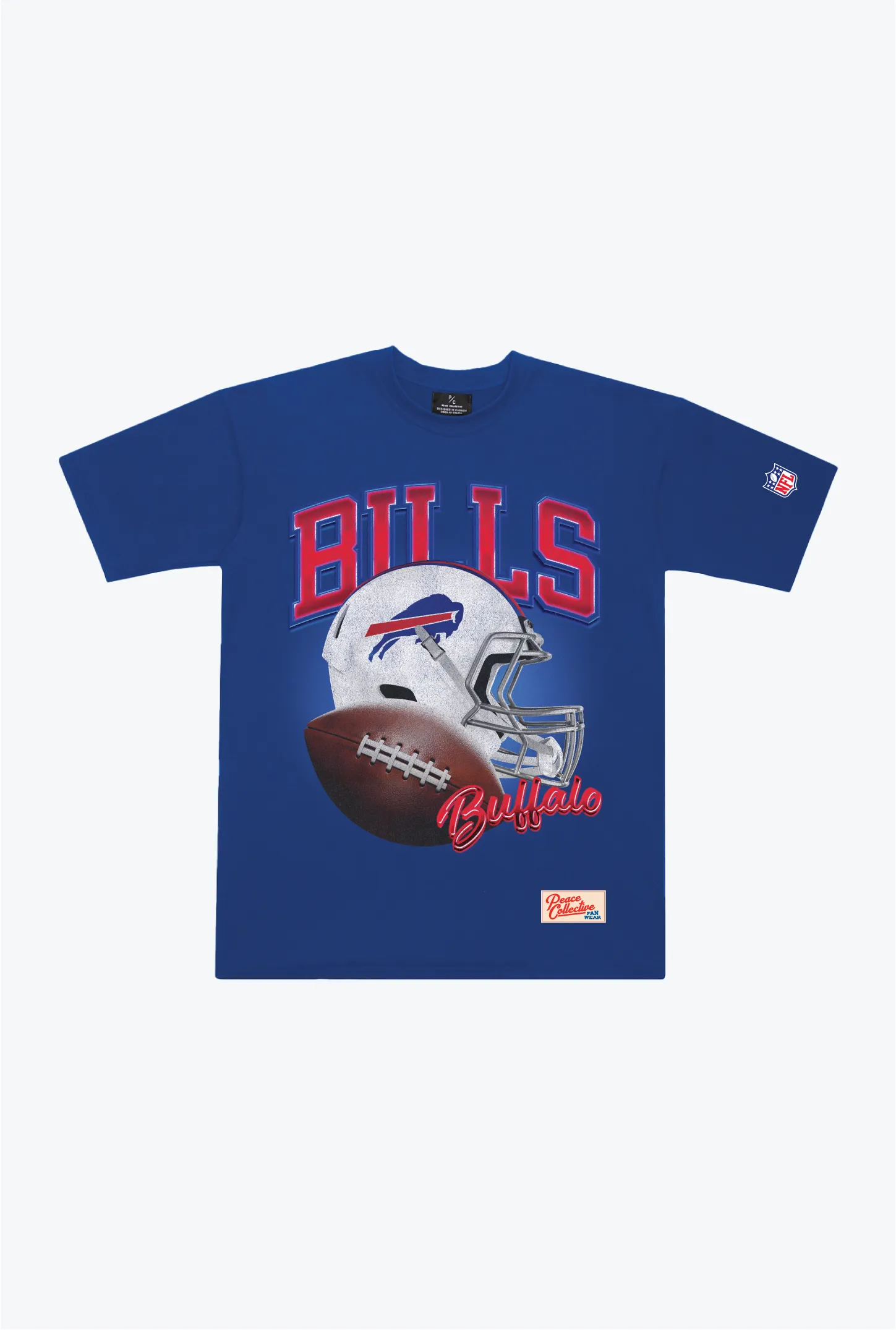Buffalo Bills Icon Heavyweight T-Shirt - Royal sold by Peace-Collective