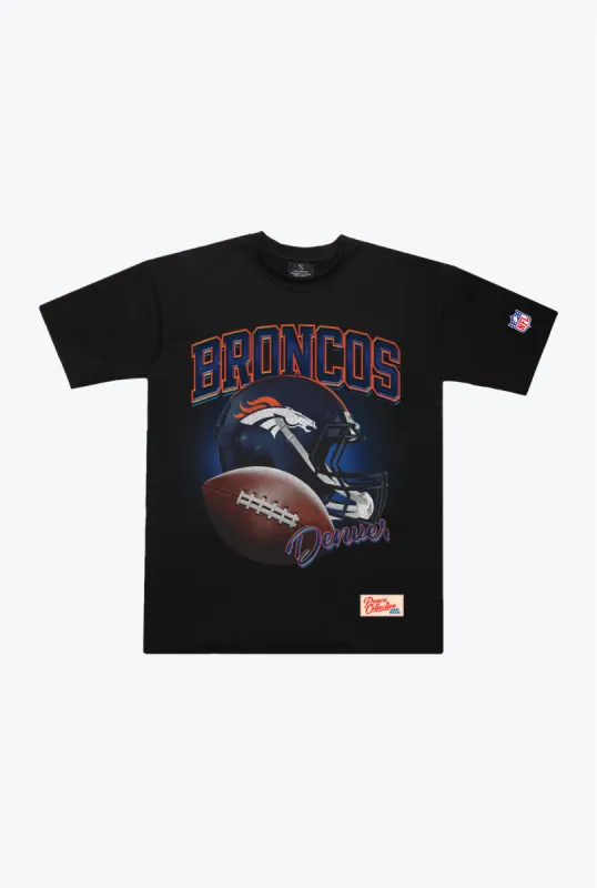 Denver Broncos Icon Heavyweight T-Shirt - Black sold by Peace-Collective