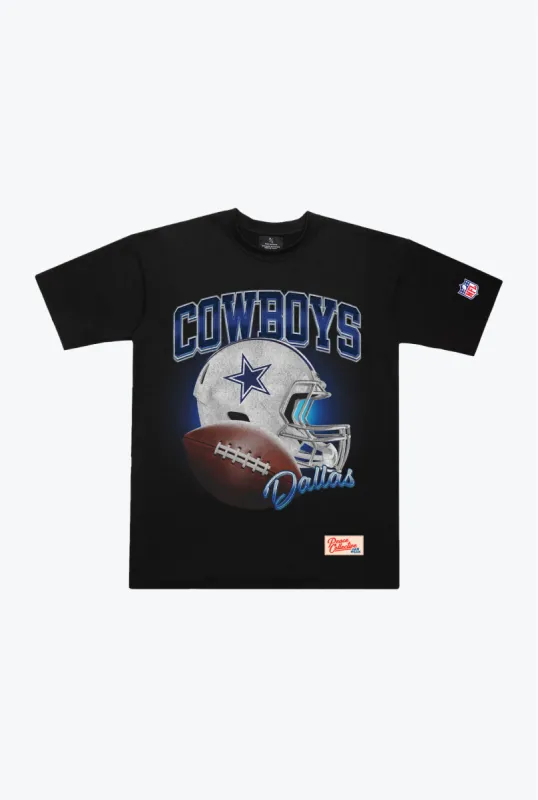 Dallas Cowboys Icon Heavyweight T-Shirt - Black sold by Peace-Collective