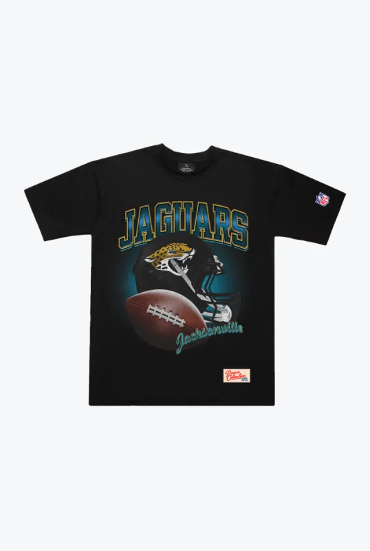 Jacksonville Jaguars Icon Heavyweight T-Shirt - Black sold by Peace-Collective