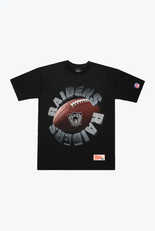 Las Vegas Raiders Spiral Heavyweight T-Shirt - Black sold by Peace-Collective