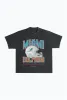 Miami Dolphins Helmet Garment Dyed Heavyweight T-Shirt - Black sold by Peace-Collective