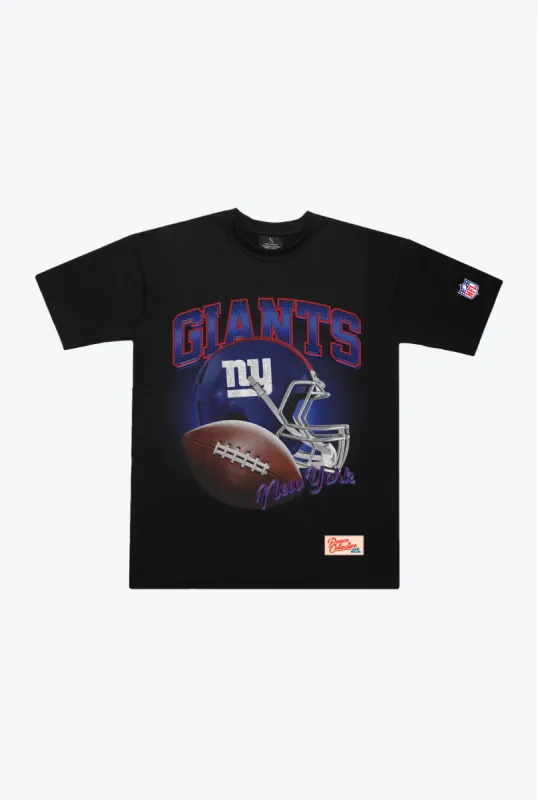 New York Giants Icon Heavyweight T-Shirt - Black sold by Peace-Collective