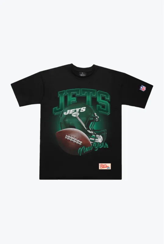 New York Jets Icon Heavyweight T-Shirt - Black sold by Peace-Collective