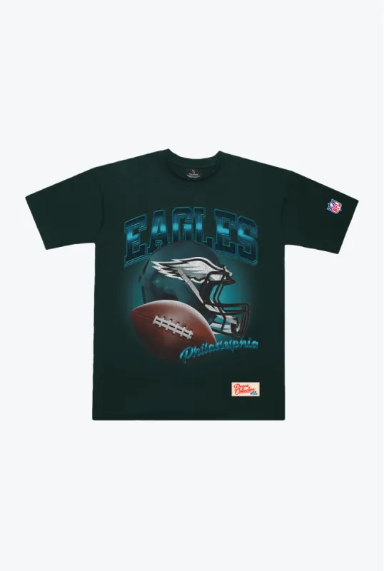 Philadelphia Eagles Icon Heavyweight T-Shirt - Midnight Green sold by Peace-Collective