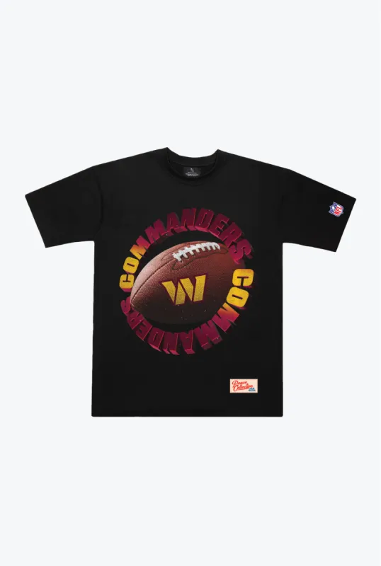 Washington Commanders Spiral Heavyweight T-Shirt - Black sold by Peace-Collective