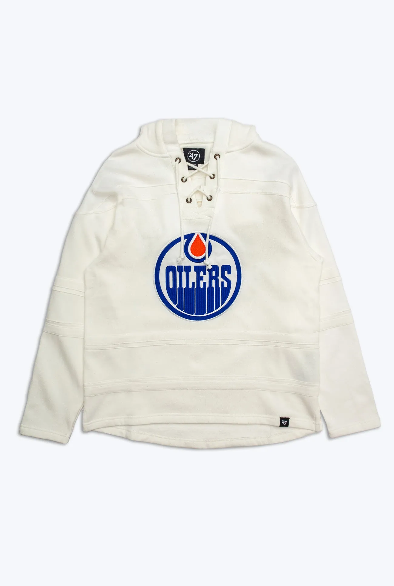 Edmonton Oilers Lacer Hoodie - White sold by Peace-Collective