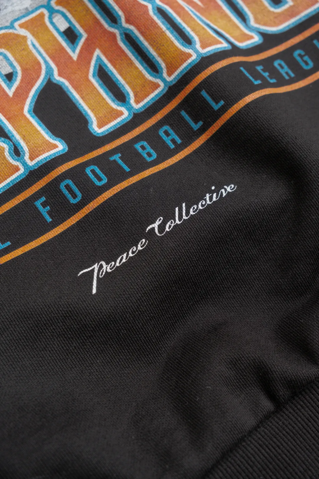 Miami Dolphins Helmet SuperHeavy™️ Crewneck - Off Black sold by Peace-Collective product image thumbnail 4