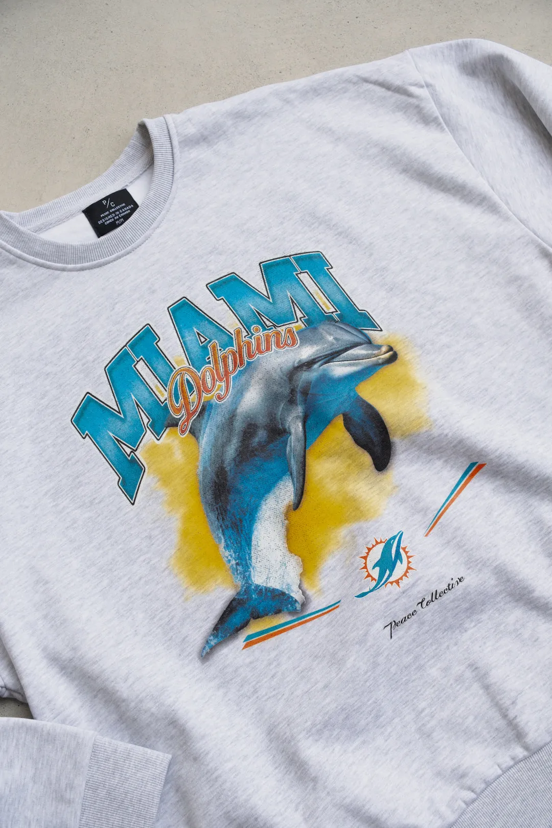 Miami Dolphins Mascot SuperHeavy™️ Crewneck - Ash sold by Peace-Collective product image thumbnail 3