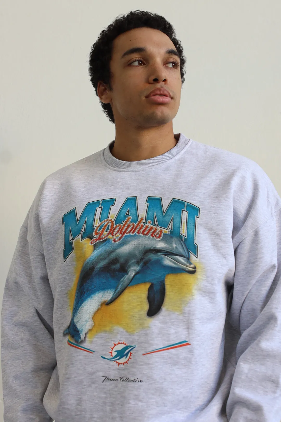 Miami Dolphins Mascot SuperHeavy™️ Crewneck - Ash sold by Peace-Collective product image thumbnail 5